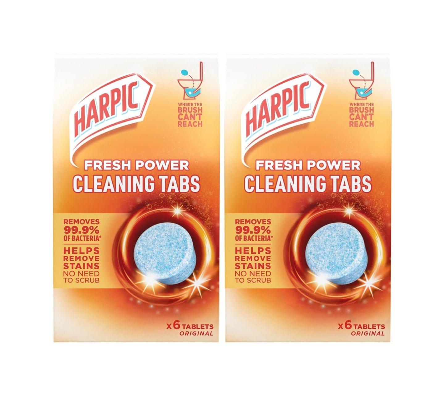 Harpic Fresh Power Toilet Cleaning Tabs Pack of 12