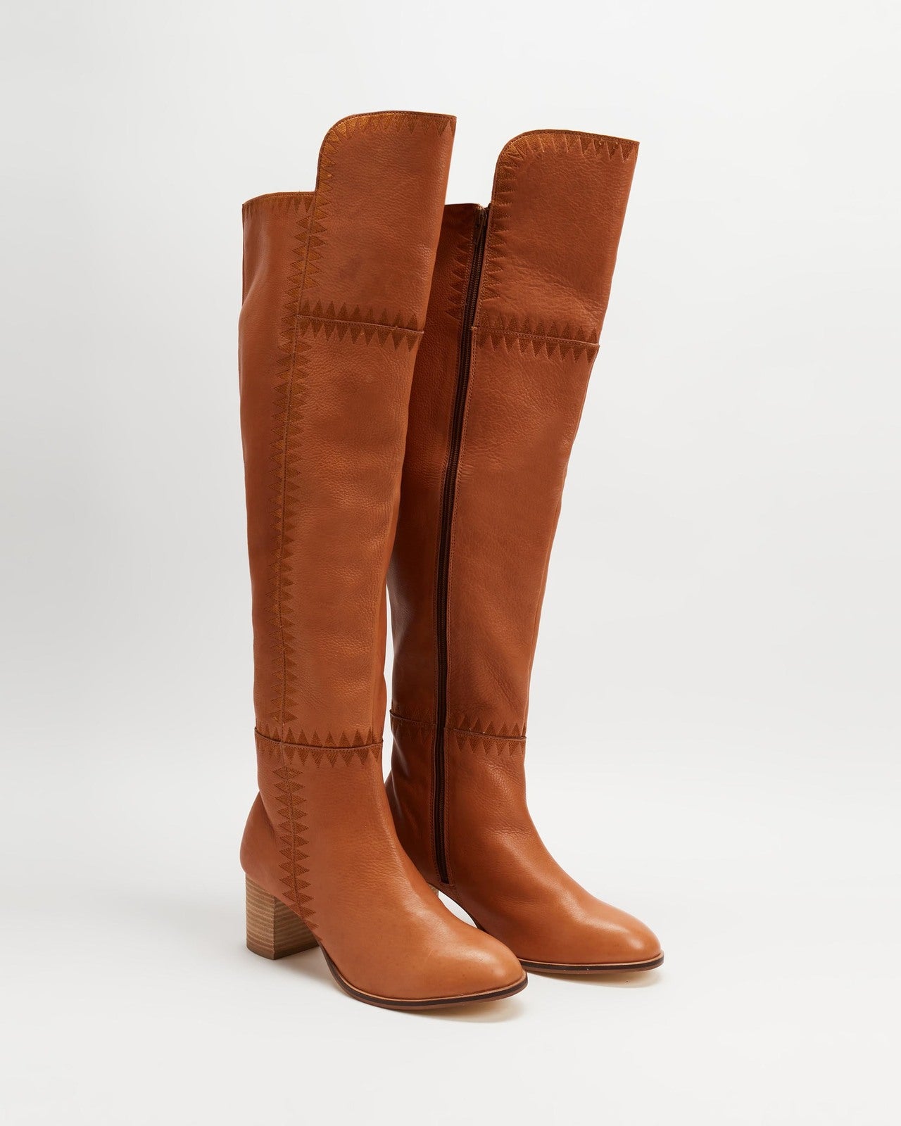 Marlee Knee High Boot Leather Tan