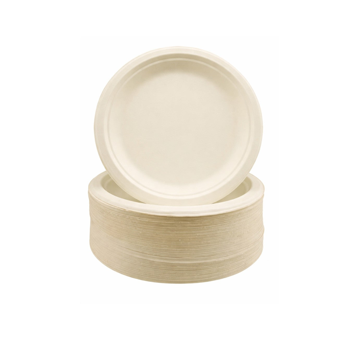 BioBox Sugarcane 9" Round Plate 50PC