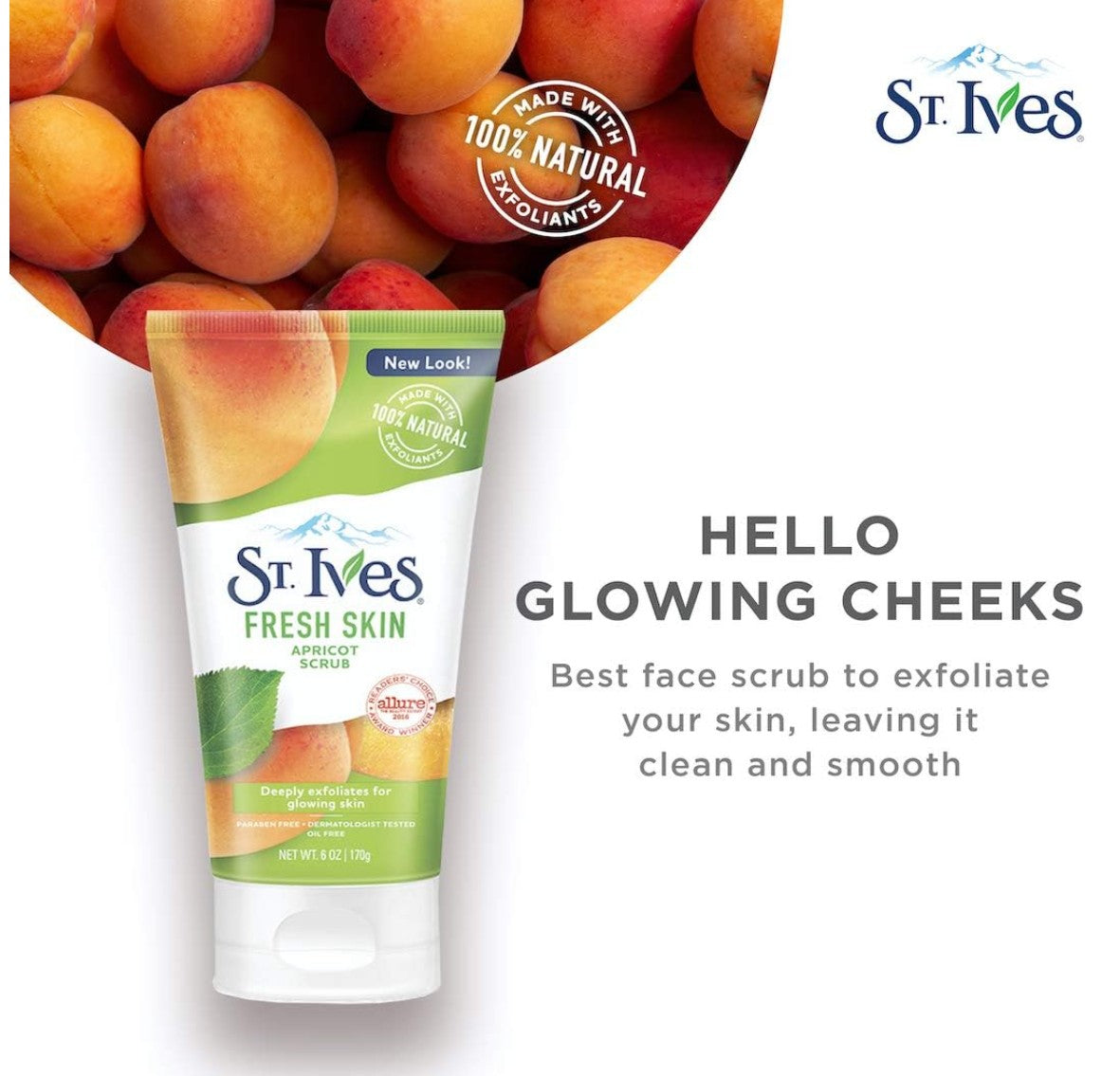 St.Ives Fresh Skin Apricot Scrub 170 g