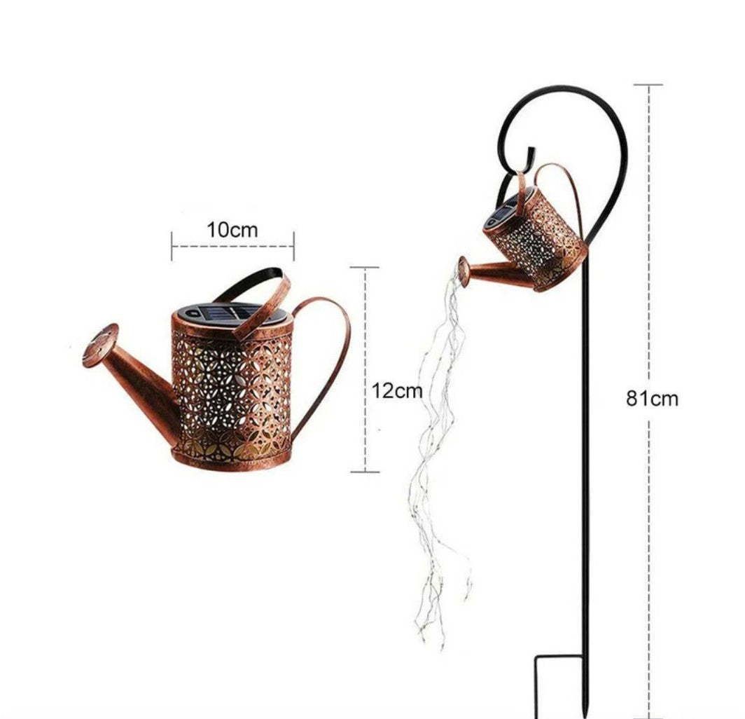 Solar Watering Can LED Garden Light