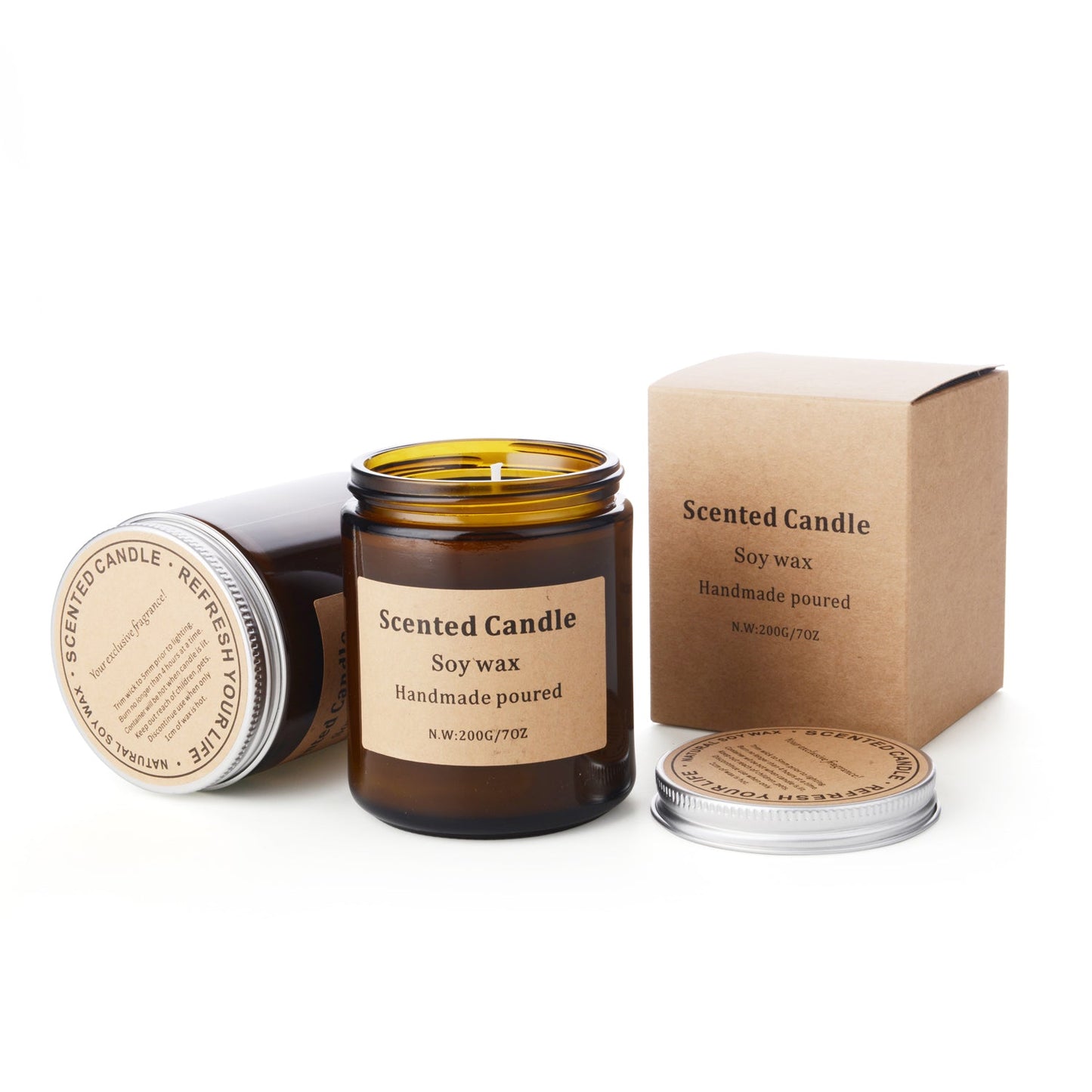 Amber Moss Soy Wax Candle 200g