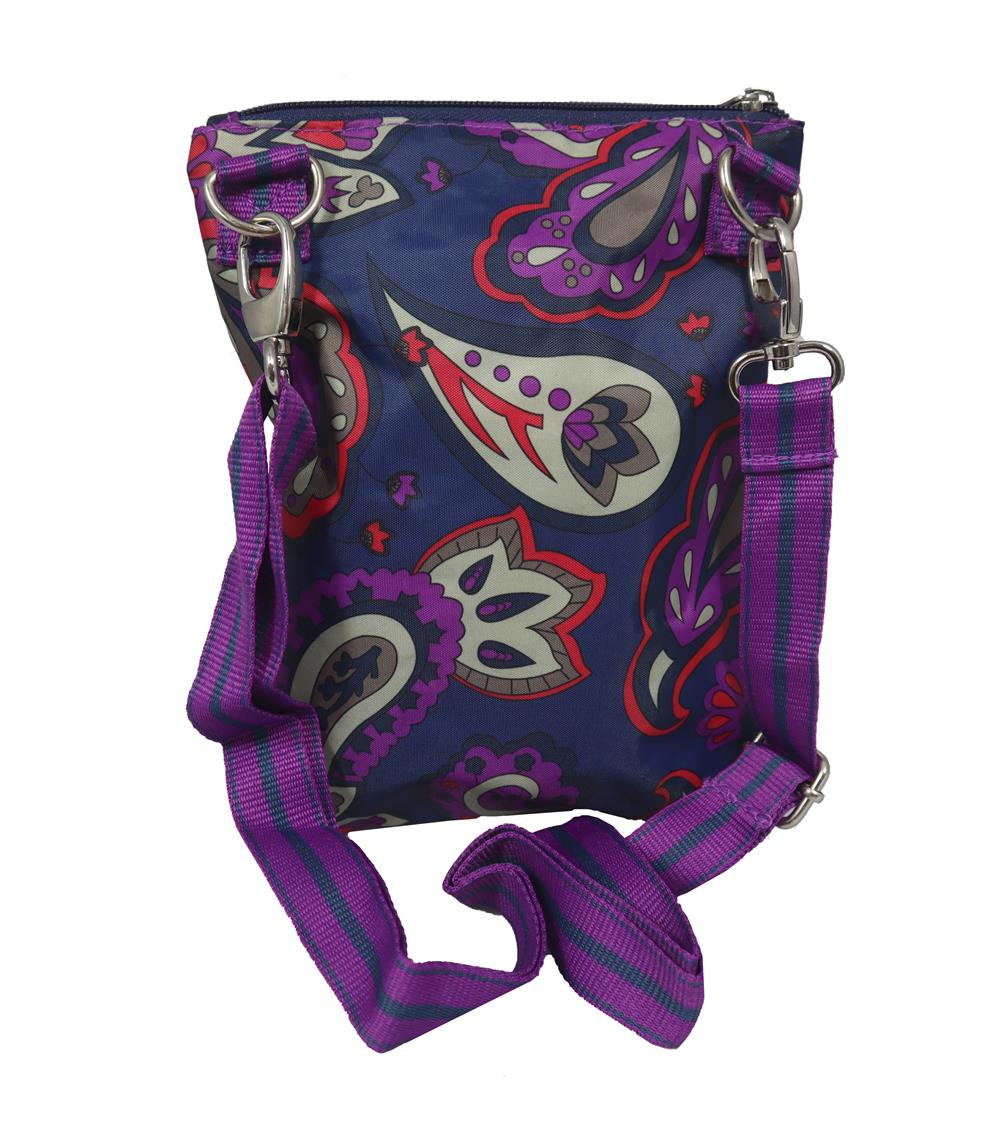 Vivid Paisley Crossbody Bag