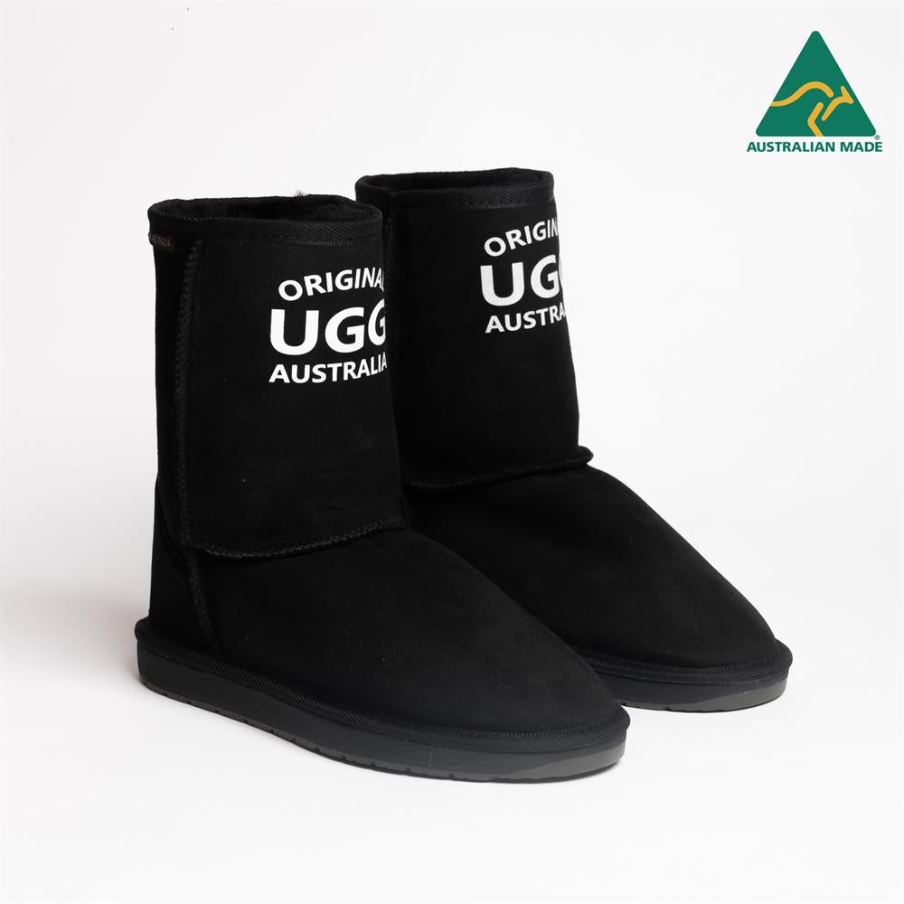 Original UGG Australia Australian Made Short Classic Black Print Ugg Boots